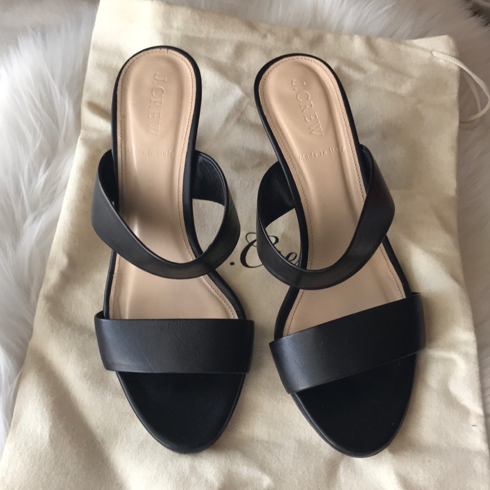 J.Crew Boyd black sandals